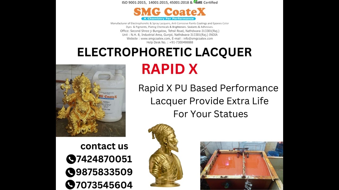 Best electrophoretic lacquer fro statue