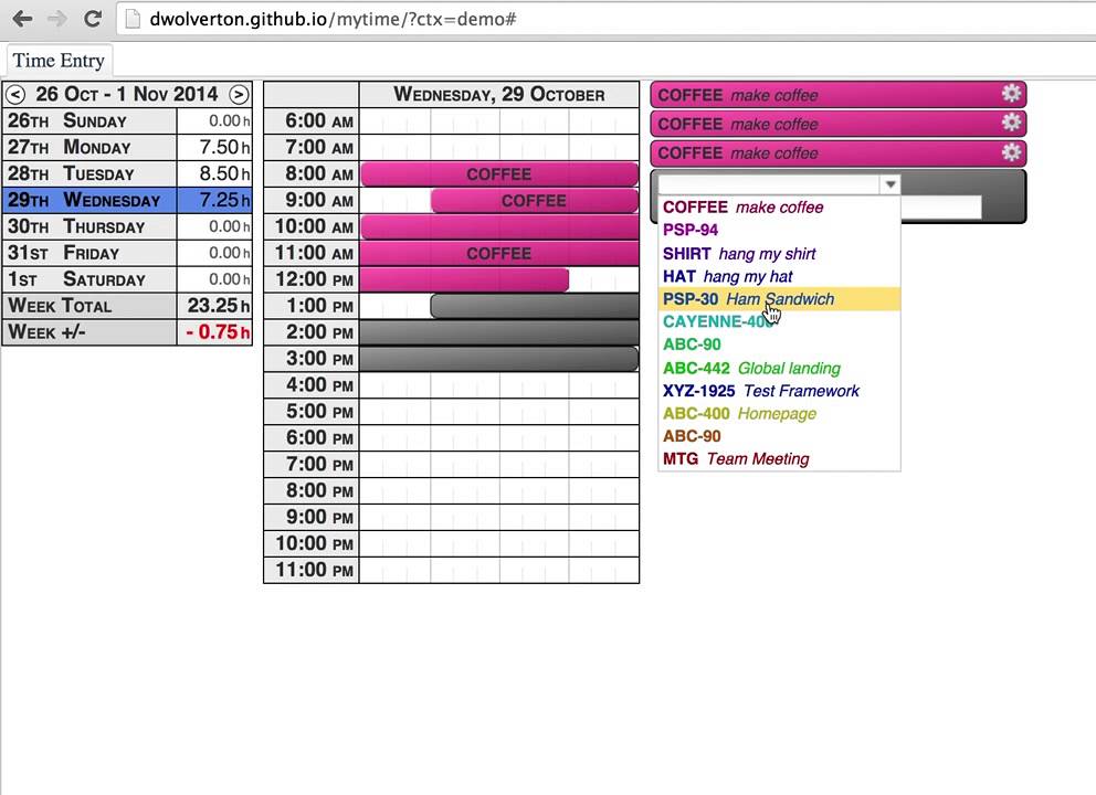 My Time Program MyTime Demo - YouTube