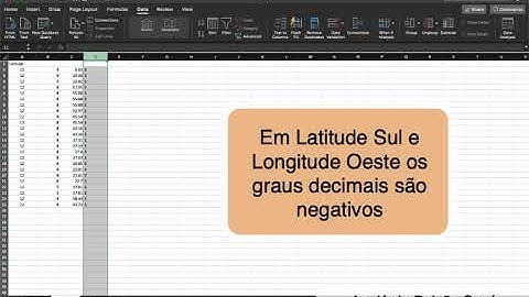 Conversão de Coordenadas (graus, minutos e segundos para graus decimais)