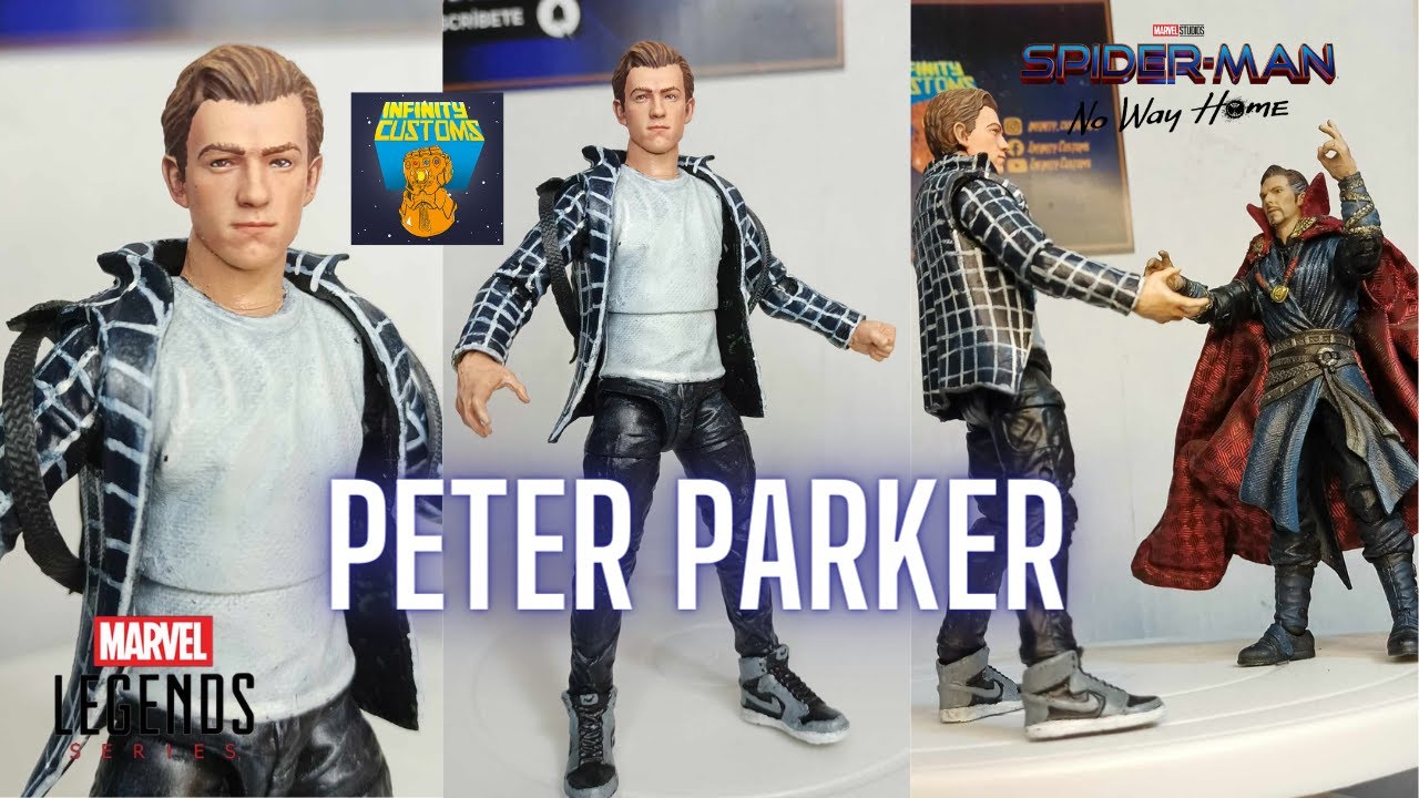 CUSTOM PETER PARKER MARVEL LEGENDS #tomholland - YouTube