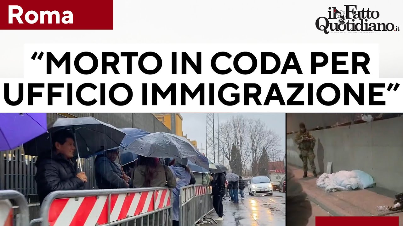 Roma, uomo morto fuori dall'Ufficio immigrazione. Per la Questura non era in fila. Usb: 