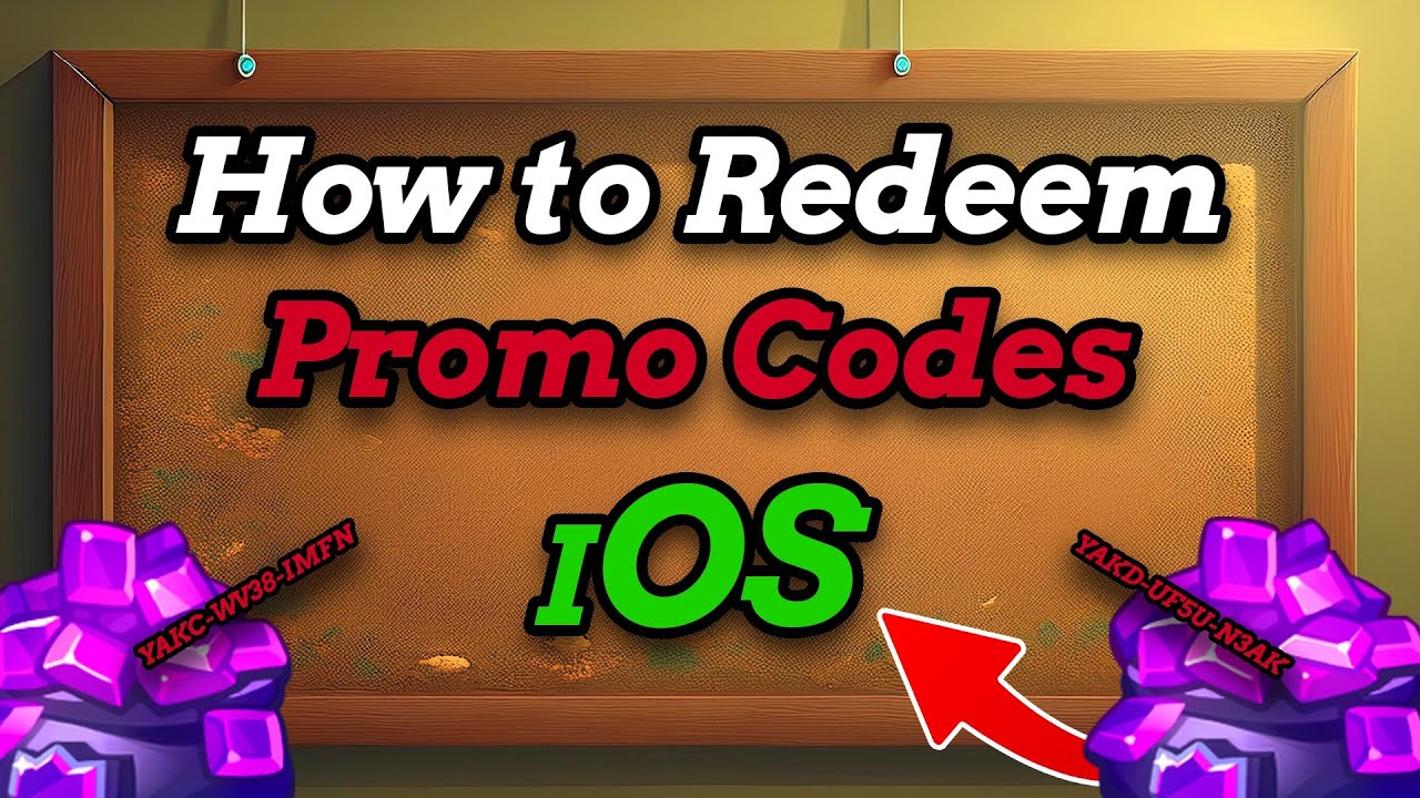 How to Redeem PROMO CODES for IOS Guide Rush Royale - YouTube