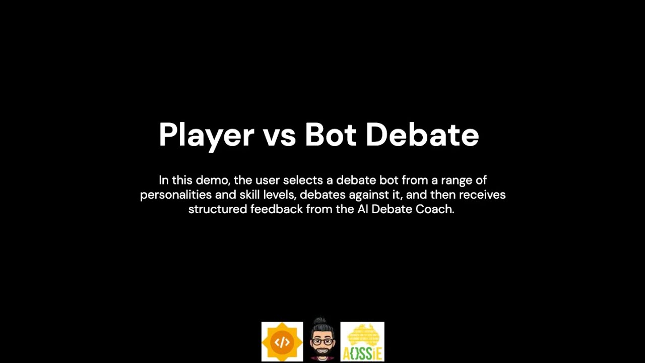 Player vs Bot Debate Demonstration | AI Debate Coach (GSoC 2025 ...