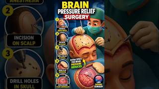 Brain Pressure Relief Surgery Explained Step by Step  | Decompressive Craniectomy Procedure