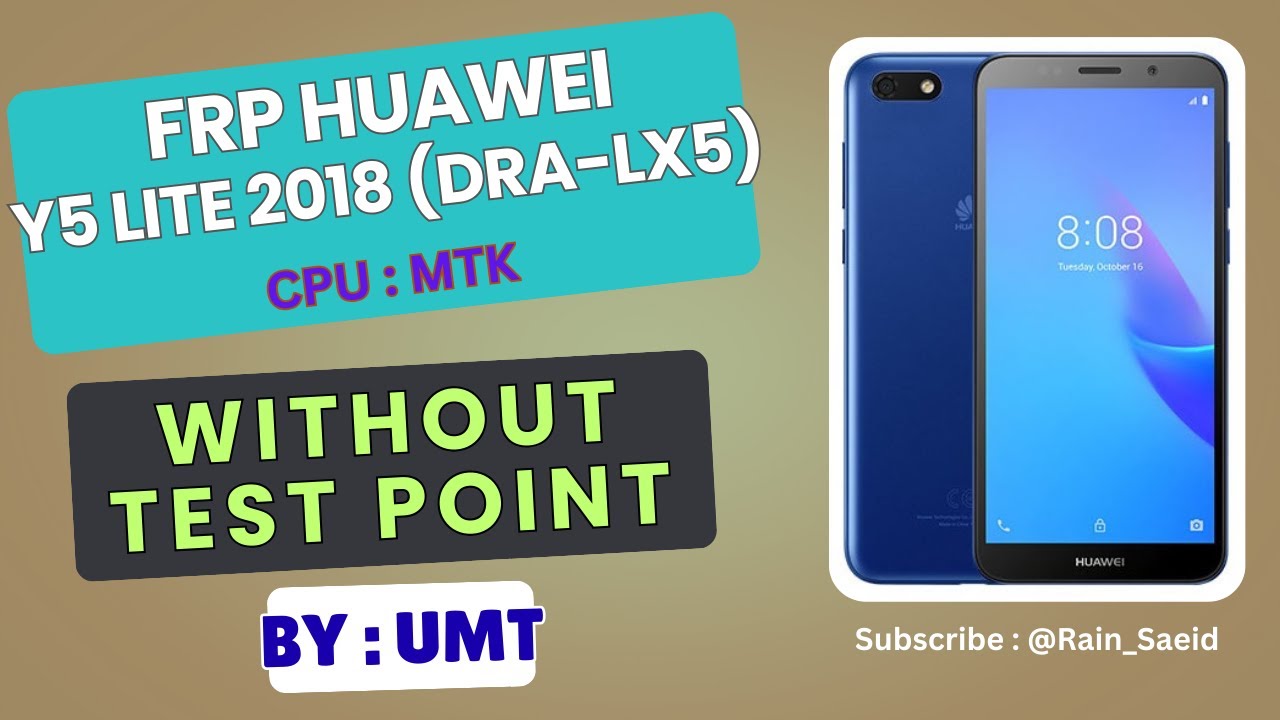 Unlock FRP on Huawei Y5 lite 2018 (DRA-LX5) in Minutes with UMT (Without Test Points)