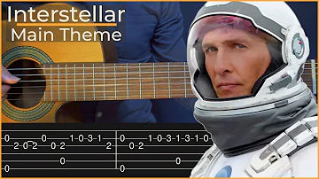 Interstellar Main Theme - Hans Zimmer (Simple Guitar Tab)