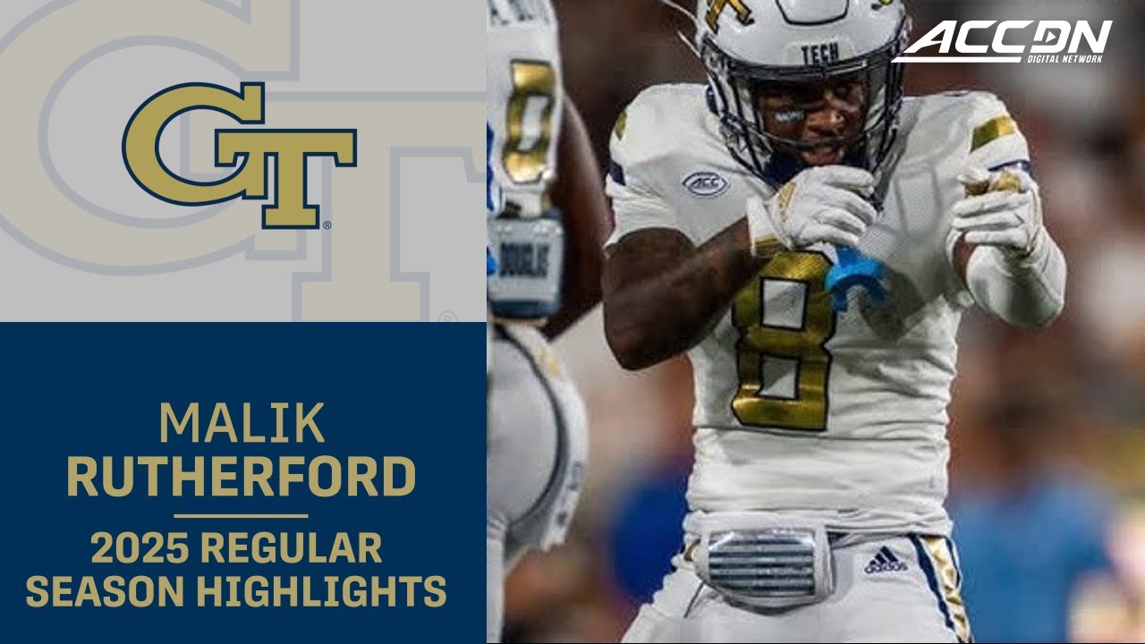 Malik Rutherford 2025 Regular Season Highlights | Georgia Tech WR