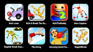 Kick Loser, Kick & Break, Kick The Buddy 2, Hero Capture, Break Dummy, Flip Diving, Annoying Uncle  screenshot 2