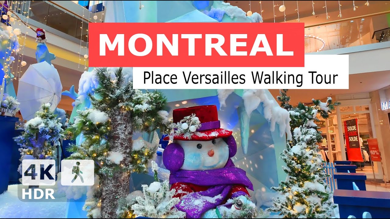 [ 4K ] Place Versailles 🎅🎁 Christmas Magic Walking Tour | Montreal, Quebec Canada 2025 🇨🇦