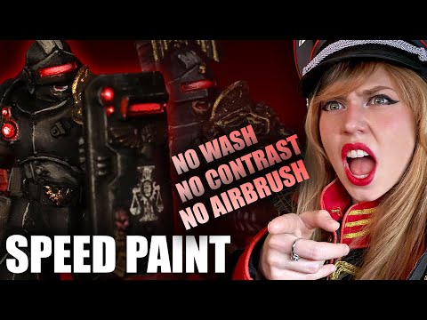 How to SPEED PAINT Arbites and Black Armor - Warhammer 40K