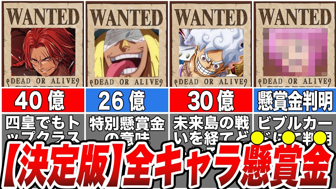 い・ろ・は・す ワンピース 懸賞 当選 2024年決定版】ワンピース懸賞金ランキング！全キャラ147名の懸賞金を