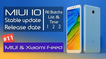 MIUI 10 Global stable update Release date 🇮🇳 Getting smartphones list | MIUI 10 Stable Update