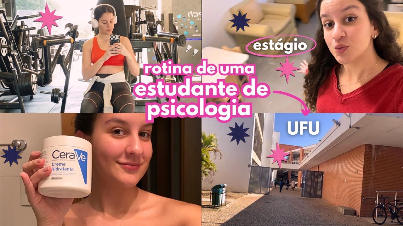 rotina de uma estudante e ESTAGIÁRIA de psicologia na federal - YouTube