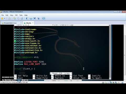 Client-Server code for an IRC chat service.