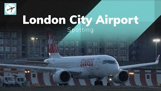 A221, ERJ190, ATR72, Embraer Phenom 300 | London City Airport | Spotting