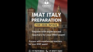 IMAT 2026 guide | Important information for MBBS in Italy | Step by step for Indian students