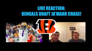 LIVE REACTION: Cincinnati Bengals Draft Ja'Marr Chase! (2021 NFL Draft: Round One)
