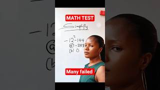 Algebra math test that many failed. #maths #mathshorts #algebra