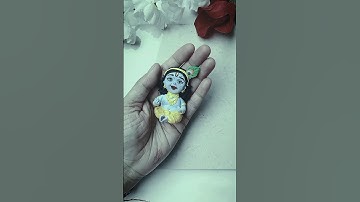 little  krishna making with clay Krishna ❤️ jay shri krishna 🦚  #radheshyam #krishnastatus #short
