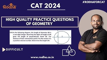 Advance Level Questions of Geometry - 8 I CAT Preparation 2024 | Geometry | Quantitative Aptitude