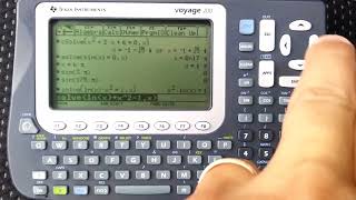 How To Solve Equations On The Texas Instruments TI Voyage 200 Calculator! screenshot 5
