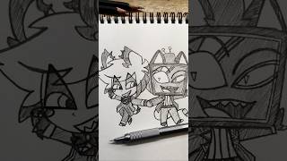 Drawing Alastor X Vox Chibi