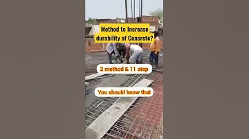 Method to increase Durability of Concrete against Chemical Attack  #shorts #reinforcement #concrete