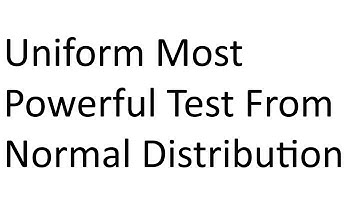 Uniform Most Powerful Test From Normal Distributionin statistics |B.sc Third Year |Nepali Language|
