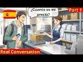 At the Post Office #1 | 10 Short Spanish Conversations | Spanish for Beginners | A1-A2-B1