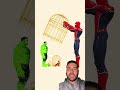 Real vs spiderman hulk #shorts