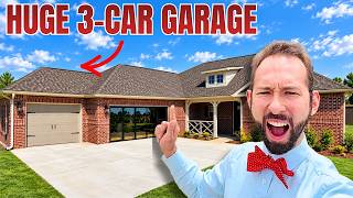 Inside Awesome Single Story NEW Home with HUGE 3-CAR Garage Near Huntsville Alabama [Home Tour]