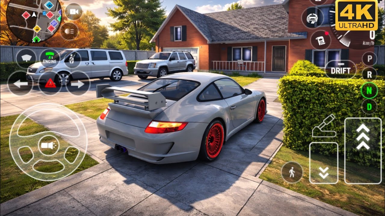 Car Parking Driving School Gameplay  3700Hp Porsche 911 GT3 997|4k Ultra Graphics 