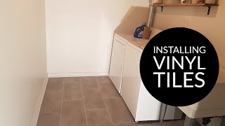 How to Install Vinyl Tiles with Grout