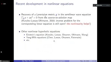 An inverse boundary value problem for a nonlinear elastic equation