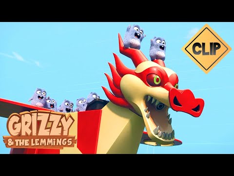 🐲 Le Robot Dragon 🐻 Grizzy & les Lemmings