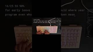 Pc power silent k98 keyboard practice monkeytype #foryou #fypシ゚viral #youtubeshorts