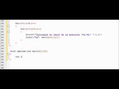 Video: Cómo Pasar Una Matriz A Una Función