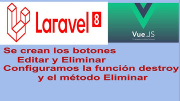 Laravel 8, Vue.Js, MySql, Bootstrap, CRUD Agenda de Contactos, Boton y función Eliminar. COD GRATIS