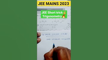 JEE Mains 2023 || Short trick problem solution || JEE PYQs trigonometry || IIT JEE 2023 #JEE #IIT