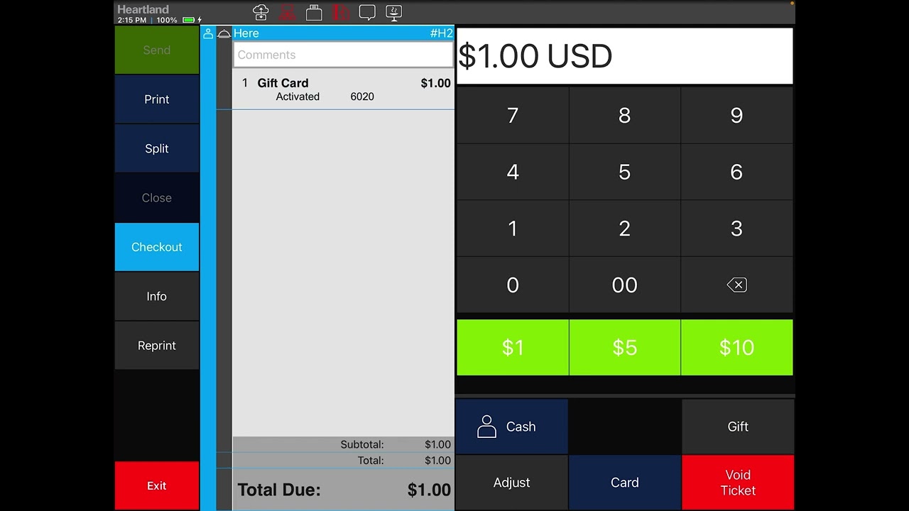 Heartland Restaurant Gift with QR code