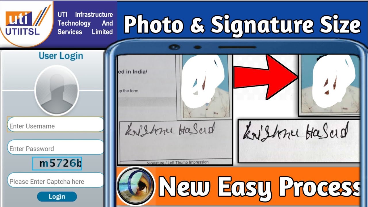 Uti Pan Card Photo & Signature Size !! Photo & Signature Resize 2022 !! Uti Official Pan Card !! RN