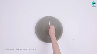 Allocacoc DUSK Clock - A Minimalist Gradient-Changing Wall Clock