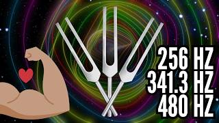 Step Into Your Power 💪 Tuning Fork Activation | 256 Hz + 341.3 Hz + 480 Hz