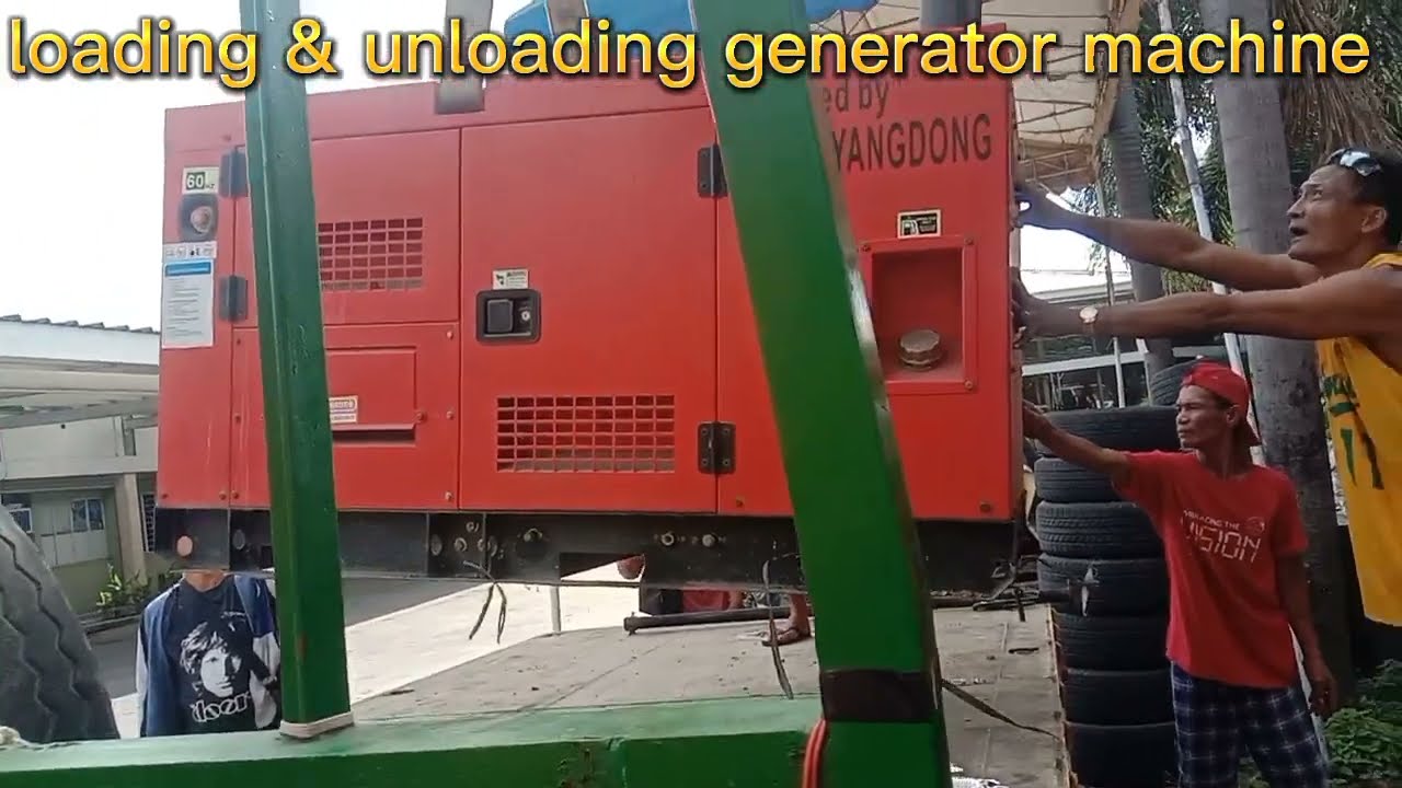 BOOMTRUCK loading unloading generator machine