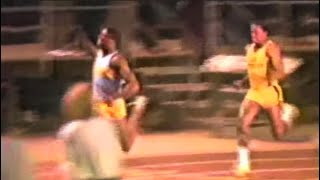 Darrell Green (NFL Superstars) 200m NCAA D2 Final 1982 Final Sacramento California.Time 20.96.