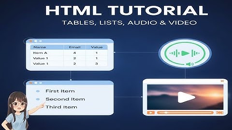 Day 4: HTML Lists, Tables & Media Explained | Audio, Video, Order & Unordered Lists #html #htmllist