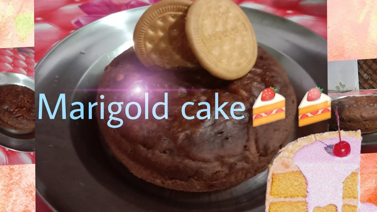 Marigold Biscuit Cake 🍰. By me YouTube
