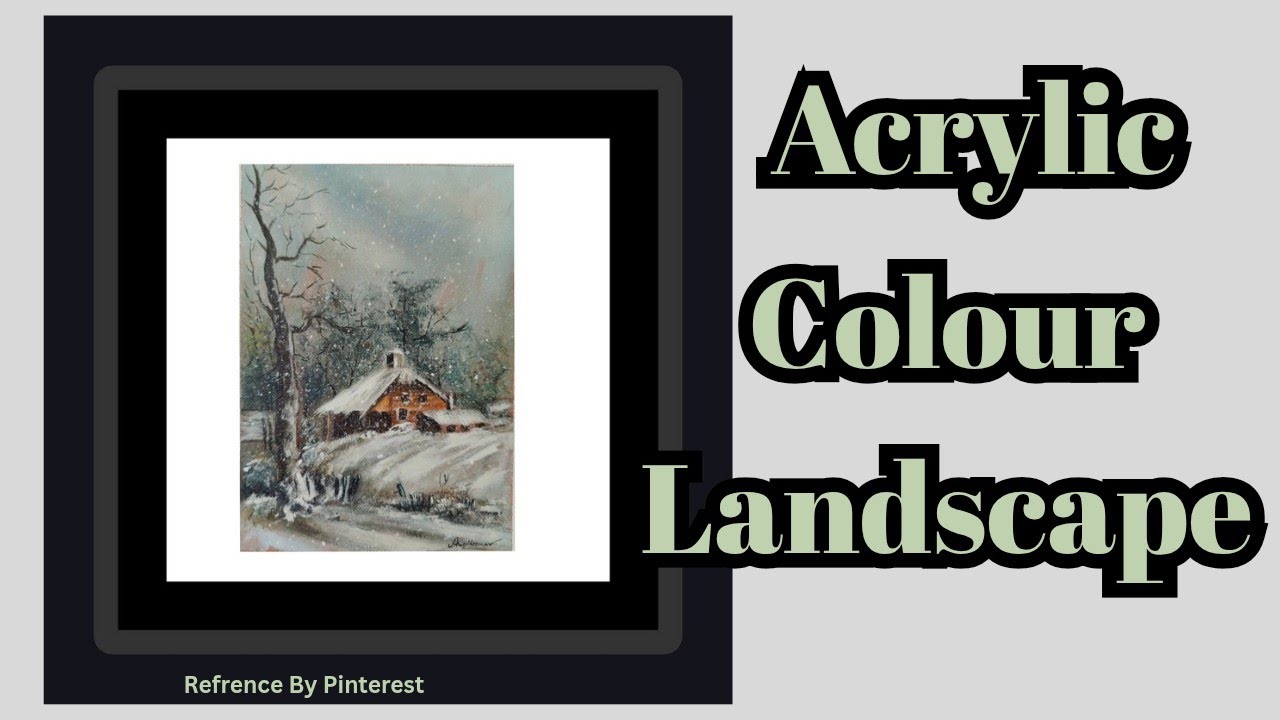 Acrylic Colour Landscape // AKV Arts #paintings #drawing #painterdrawing #acrylicpainting 