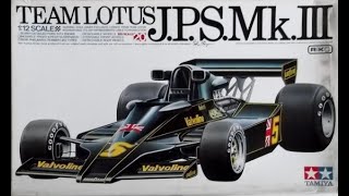 Tamiya 1/12 JPS Lotus Mk.III (Lotus 78) F1 Classic kit review