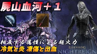 ナイトレイン】最強の刀 屍山血河＋1 冷気と炎による凍傷と出血で超